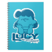 Peanuts | Lucy Wie zegt dat ik Crabby ben? Notitieboek (Voorkant)
