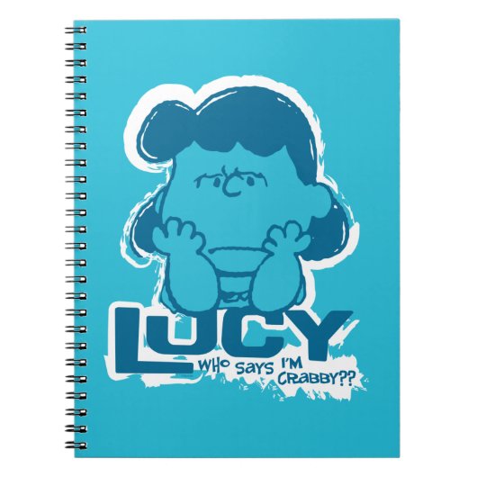 Peanuts | Lucy Wie zegt dat ik Crabby ben? Notitieboek (Voorkant)