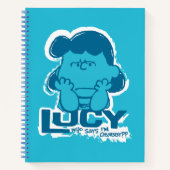 Peanuts | Lucy Wie zegt dat ik Crabby ben? Notitieboek (Voorkant)