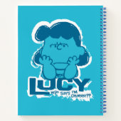 Peanuts | Lucy Wie zegt dat ik Crabby ben? Notitieboek (Achterkant)