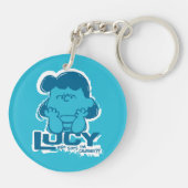 Peanuts | Lucy Wie zegt dat ik Crabby ben? Sleutelhanger (Achterkant)