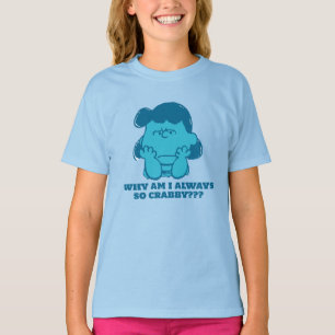 Peanuts Lucy Wie zegt dat ik Crabby ben? T-shirt