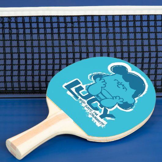 Peanuts | Lucy Wie zegt dat ik Crabby ben? Tafeltennisbatje (Insitu)