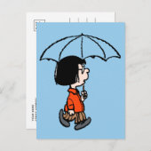 Peanuts | Marcie Onder de paraplu Briefkaart (Voorkant / Achterkant)