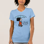 Peanuts | Marcie Onder de paraplu T-shirt (Voorkant)