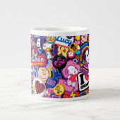 Peanuts | Mixtape-patchpatroon Extra Grote Beker (Voorkant)