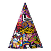 Peanuts | Mixtape-patchpatroon Feesthoedjes (Voorkant)