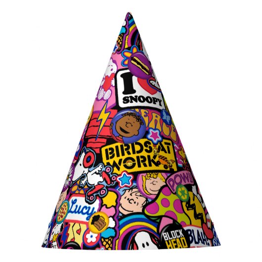 Peanuts | Mixtape-patchpatroon Feesthoedjes (Voorkant)