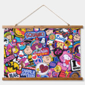 Peanuts | Mixtape-patchpatroon Hangend Wandkleed (Voorkant)