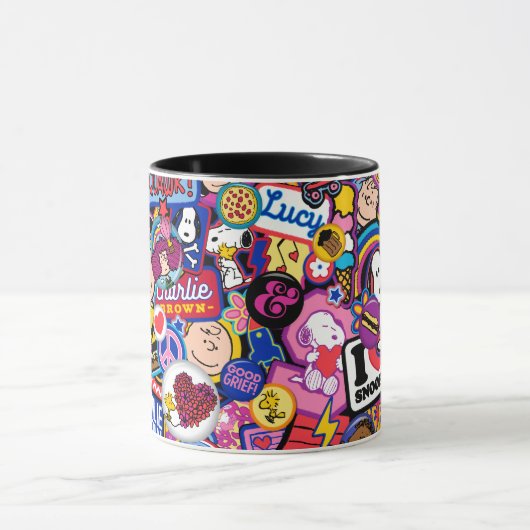 Peanuts | Mixtape-patchpatroon Mok (Midden)