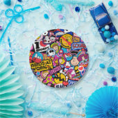 Peanuts | Mixtape-patchpatroon Papieren Bordje (Feest)