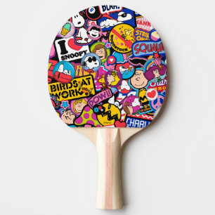 Peanuts Mixtape-patchpatroon Tafeltennisbatje