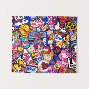 Peanuts   Mixtape-patchpatroon Wandkleed