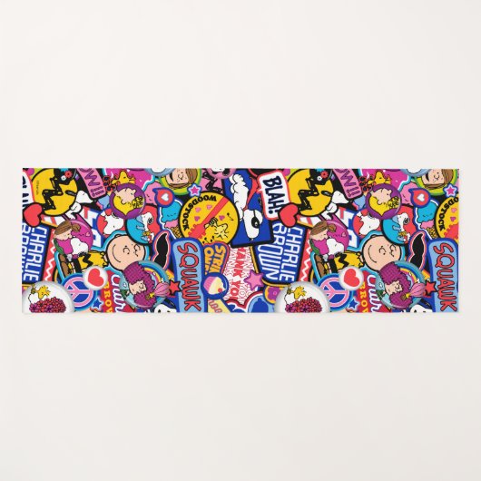 Peanuts | Mixtape-patchpatroon Yogamat (Voorkant (horizontaal))