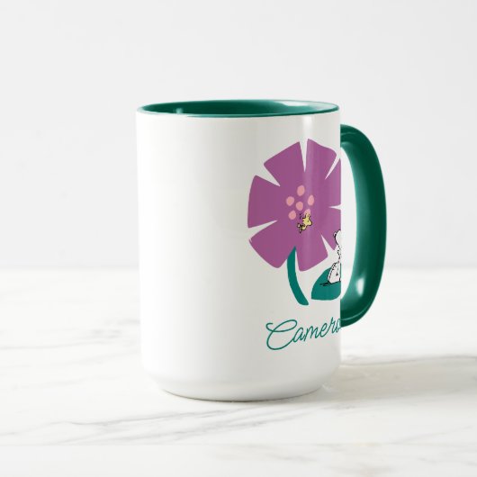 Peanuts | Natuur illustreren | Jouw namen toevoege Mok (Voorkant rechts)