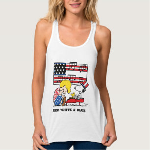 Peanuts Patriottische Schroeder, Woodstock & Sno Tanktop