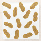 Peanuts Pattern Glazen Onderzetter (Voorkant)