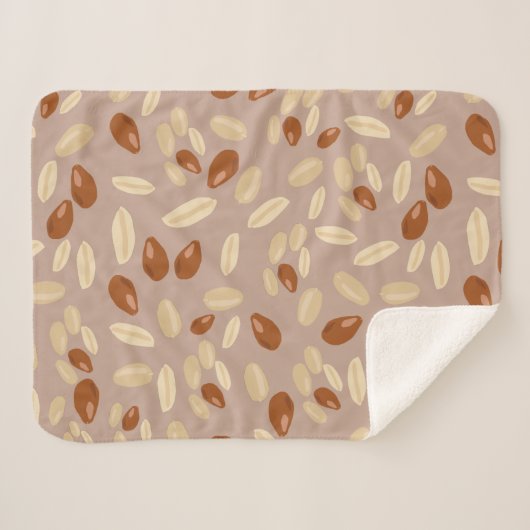 Peanuts Pattern Sherpa Deken (Voorkant (horizontaal))