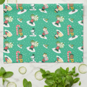 Peanuts Pepermint Dreams Sneeuwvlok Patroon Theedoek (Gevouwen)