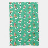 Peanuts Pepermint Dreams Sneeuwvlok Patroon Theedoek (Verticaal)