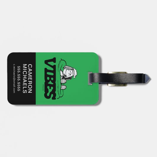 Peanuts | pepermunt Patty Vibes Bagagelabel (Achterkant horizontaal)