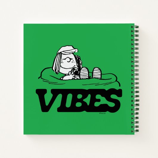 Peanuts | pepermunt Patty Vibes Notitieboek (Achterkant)