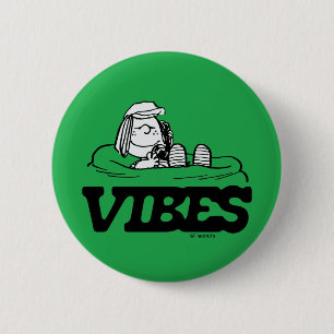 Peanuts pepermunt Patty Vibes Ronde Button 5,7 Cm