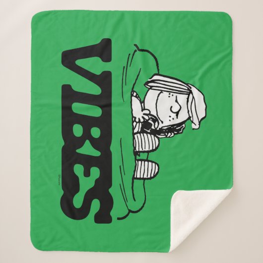Peanuts | pepermunt Patty Vibes Sherpa Deken (Voorkant)