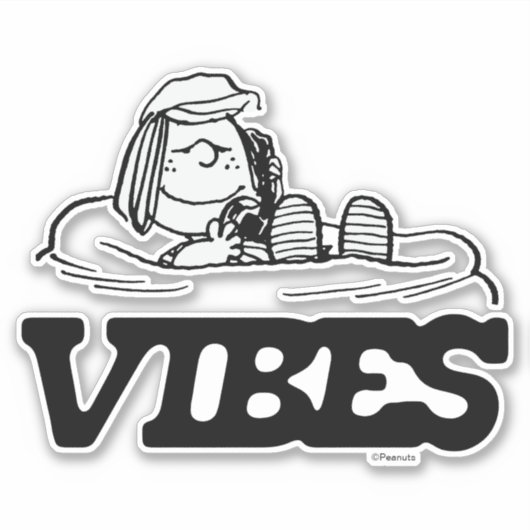 Peanuts | pepermunt Patty Vibes Sticker (Voorkant)