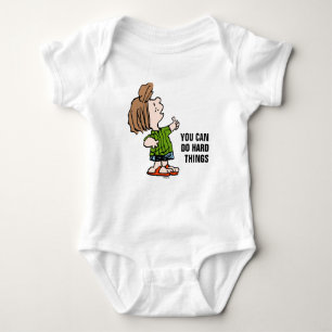 Peanuts pepermuntpatty duimen omhoog romper