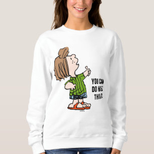Peanuts pepermuntpatty duimen omhoog trui