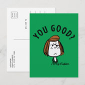 Peanuts | Peppermint Patty Ben je goed? Briefkaart (Voorkant / Achterkant)