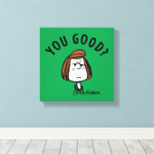 Peanuts | Peppermint Patty Ben je goed? Canvas Afdruk (Insitu (Houten vloer))