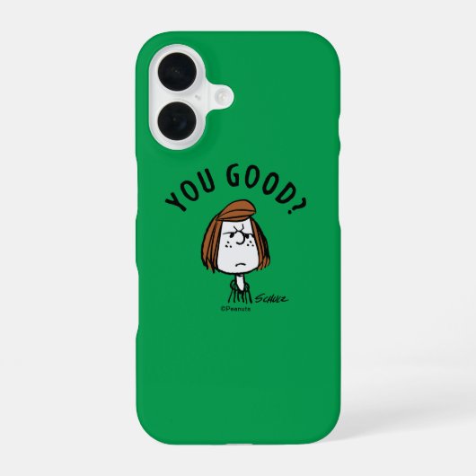 Peanuts | Peppermint Patty Ben je goed? iPhone 16 Hoesje (Achterkant)
