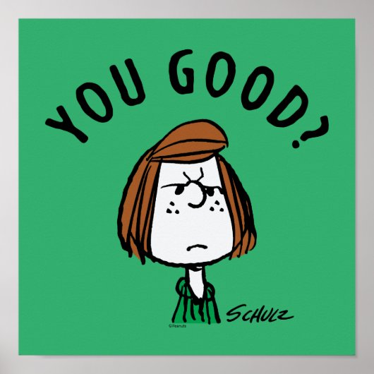 Peanuts | Peppermint Patty Ben je goed? Poster (Voorkant)