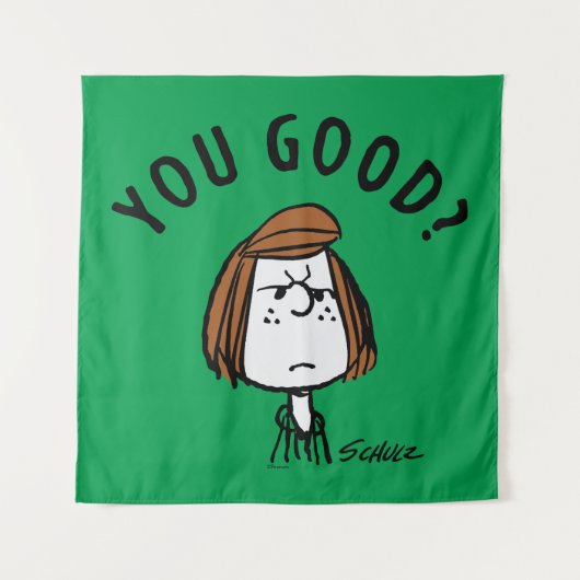 Peanuts | Peppermint Patty Ben je goed? Wandkleed (Voorkant)