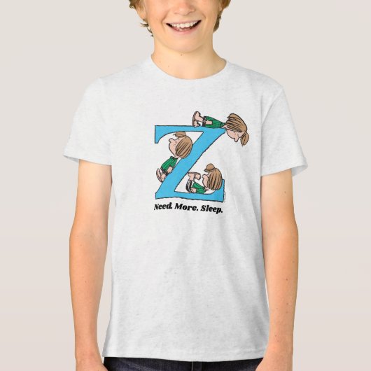 Peanuts | Peppermint Patty Sleepy Z Tri-Blend Shirt (Voorkant)
