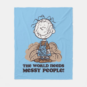 Peanuts   Pigpen De wereld heeft rommelige mensen  Fleece Deken