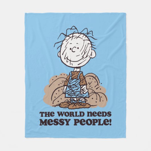 Peanuts | Pigpen De wereld heeft rommelige mensen Fleece Deken (Voorkant)