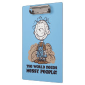 Peanuts | Pigpen De wereld heeft rommelige mensen  Klembord (Links)