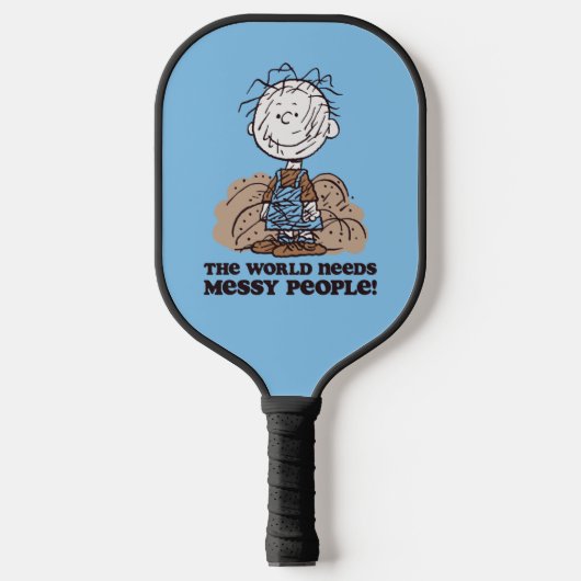 Peanuts | Pigpen De wereld heeft rommelige mensen  Pickleball Paddle (Voorkant)