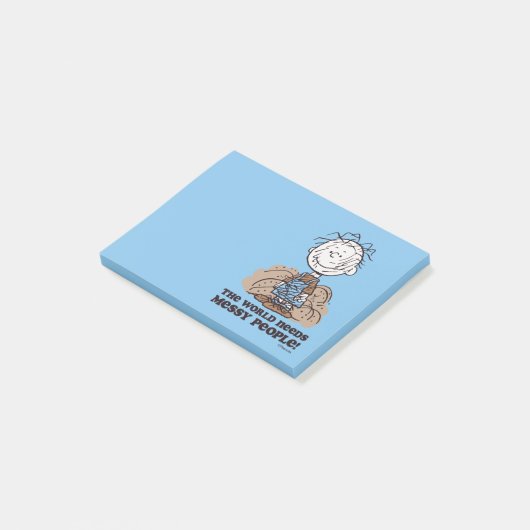 Peanuts | Pigpen De wereld heeft rommelige mensen  Post-it® Notes (Schuin)