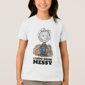 Peanuts | Pigpen De wereld heeft rommelige mensen  Tri-Blend Shirt (Voorkant)