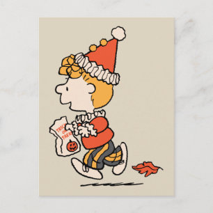 Peanuts Sally Clown Kostuum Halloween Briefkaart