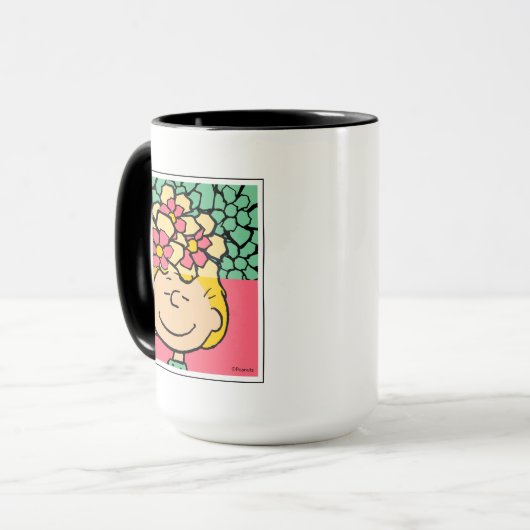 Peanuts | Sally half & half bloemen Mok (Voorkant links)