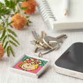 Peanuts | Sally half & half bloemen Sleutelhanger (Zijkant)