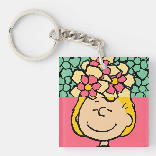 Peanuts | Sally half & half bloemen Sleutelhanger (Voorkant)