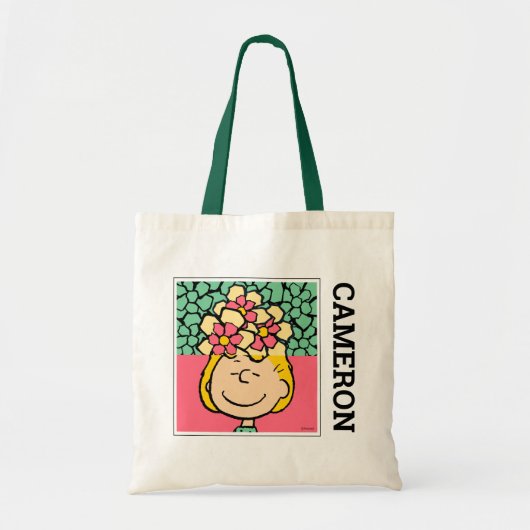 Peanuts | Sally half & half bloemen Tote Bag (Voorkant)