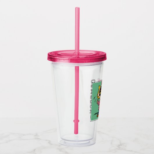 Peanuts | Sally Ice Cream Half & Half Acryl Drinkbeker (Rechts)