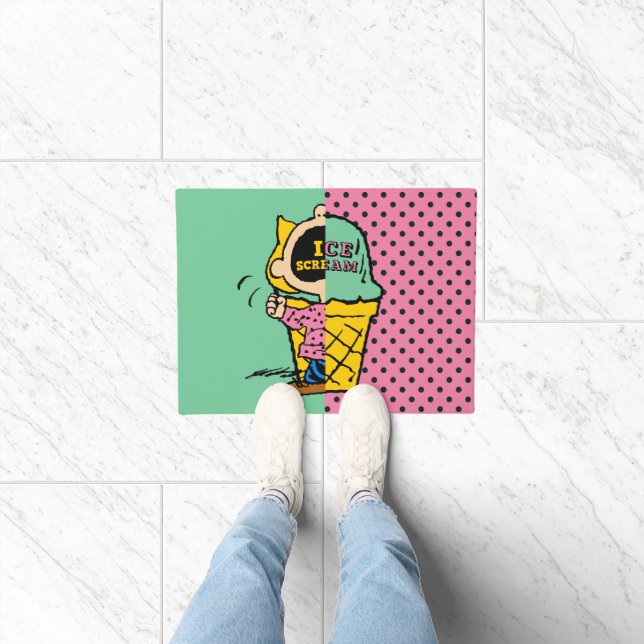 Peanuts | Sally Ice Cream Half & Half Deurmat (Binnen)